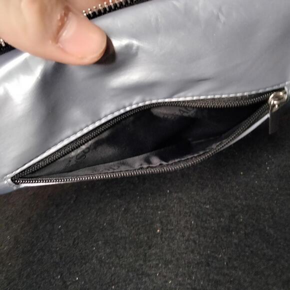 Versace Fragrances Belt Bag Silver Fanny Pack Crossbody Travel Purse EUC - Picture 6 of 6